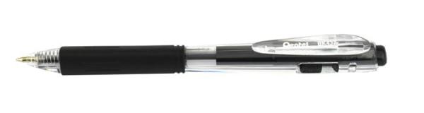 Guľôčkové pero, 0,35 mm, stláčací mechanizmus, PENTEL "BK437", čierna 1