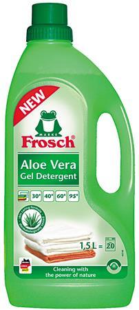 Tekutý prací prášok, 1,5 l, FROSCH "Aloe Vera"