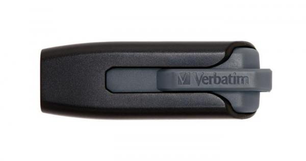 USB kľúč, 128GB, USB 3.0, 80/25 MB/sec, VERBATIM "V3", čierny-sivý 2