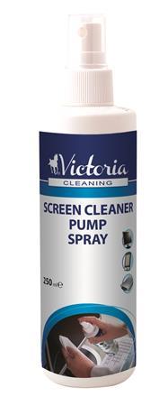 Čistiaca tekutina na monitor s pumpičkou, antistatická, 250ml, VICTORIA 1