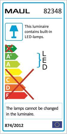 Stojacia lampa, kancelárska, LED, nastaviteľná, MAUL "Pirro", čierna 3