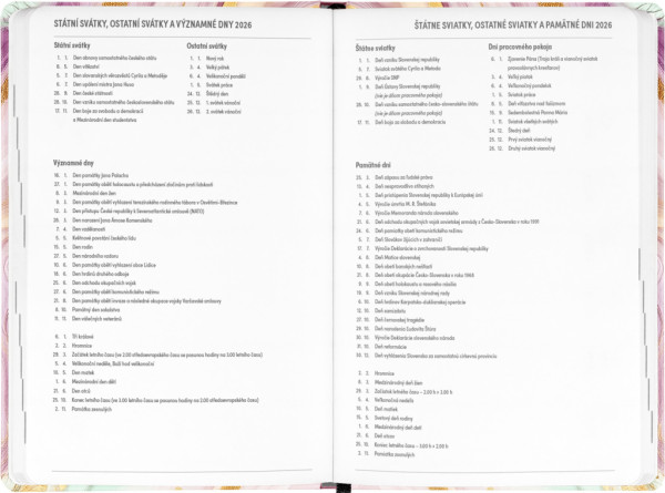 NOTIQUE 18-mesačný diár Petito – Ružový mramor 2025/2026, 11 x 17 cm 4