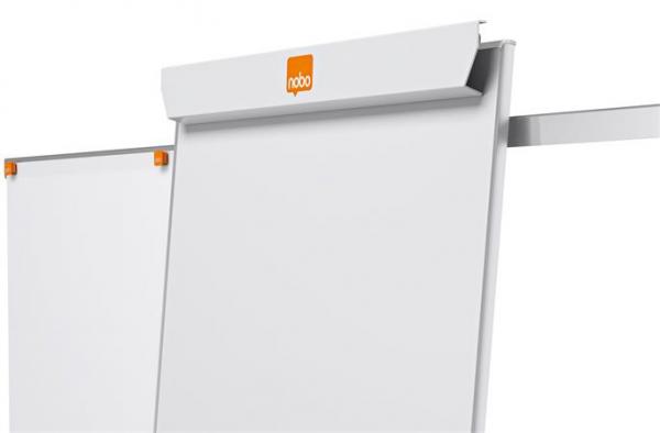 Flipchartová tabuľa, mobilná,  NanoClean™ povrch, magnetická, 2 pomocné ramená, NOBO 9