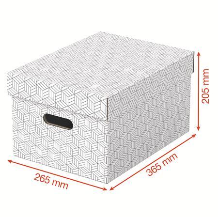 Úložný box, veľ. M, ESSELTE "Home", biela 3