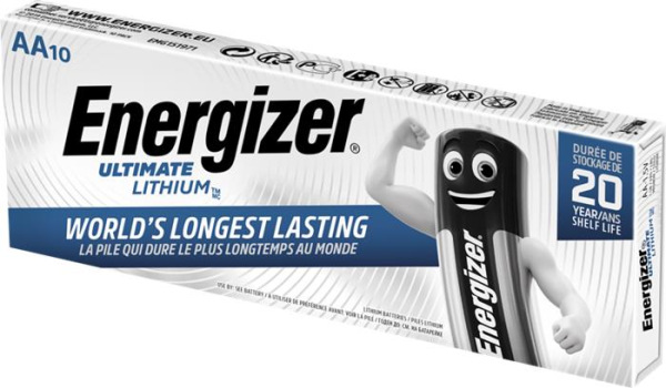 Batéria, AA tužková, 10 ks, Lítium, ENERGIZER "Ultimate Lithium" 1