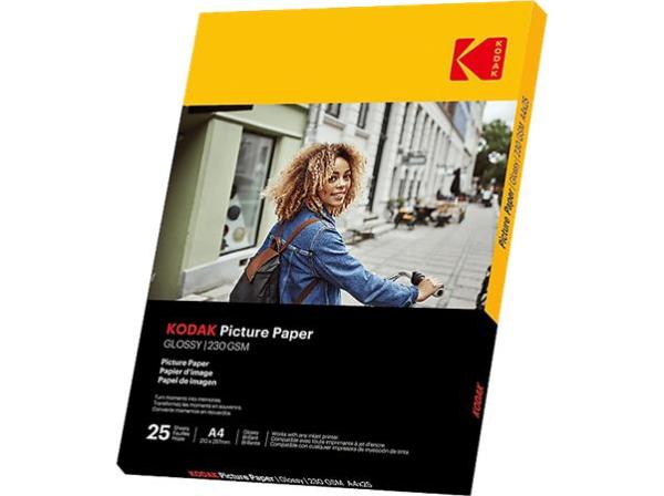 Fotopapier, pre atramentovú tlač, A4, 230 g, lesklý, KODAK "Fine Art" 1