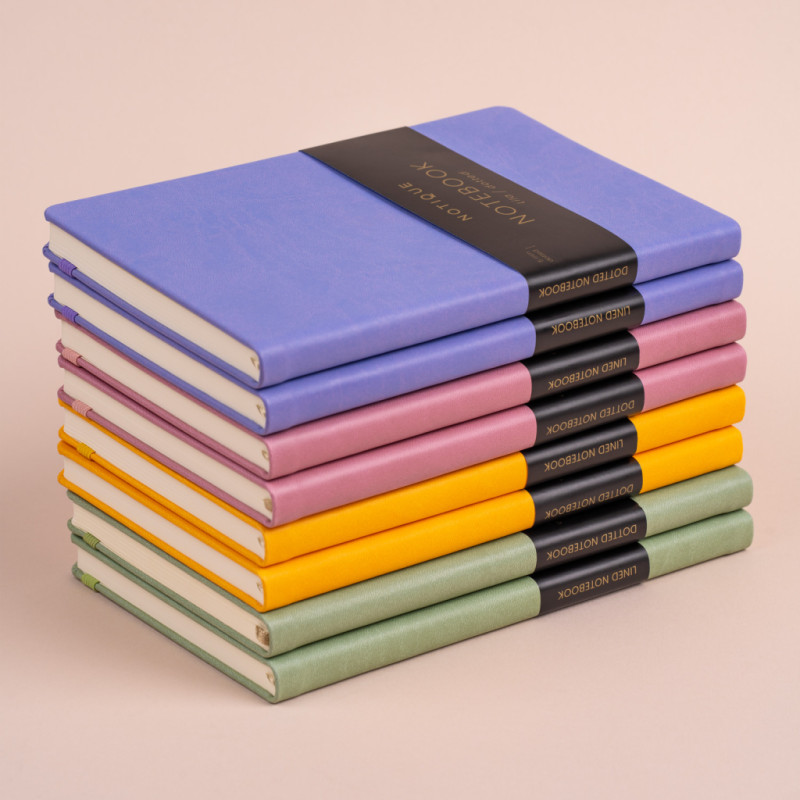 NOTIQUE Notes Zelený, linajkovaný, 13 x 21 cm 5