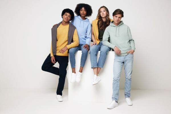 Mikina s kapucňou IQONIQ Jasper z recykl. bavlny sky blue XXS 13