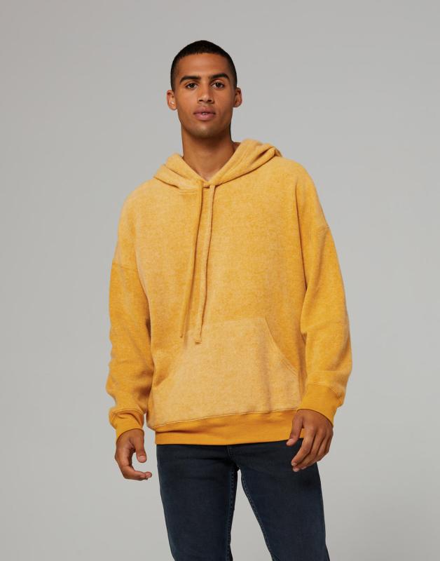 Unisex semišový fleece kapucňou 2