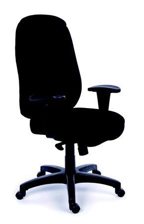 MAYAH Manžérska stolička, synchrónová mechanika, čalúnená, čierny podstavec, MaYAH "Chief", čier 1