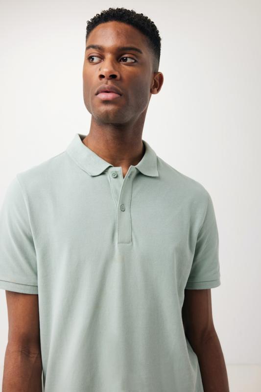 Polo tričko IQONIQ Yosemite z recykl. bavlny Iceberg green XS 9