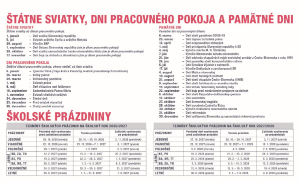 Stolový kalendár Pracovný stĺpcový 2027 5