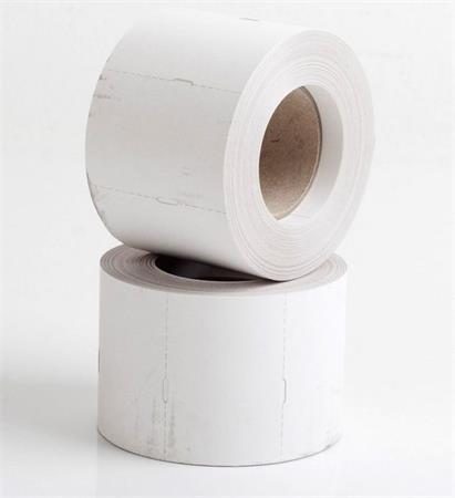 . Regálový štítok, termo, 38×55 mm, nelepivý, 600 ks/kotúč, biela