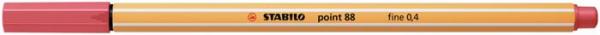 Liner, 0,4 mm, STABILO "Point 88", hrdzavo červená 2
