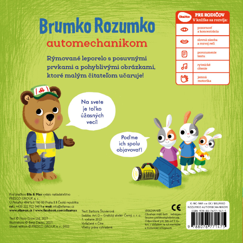 BRUMKO ROZUMKO AUTOMECHANIKOM – Obrázky s pohyblivými prvkami 4