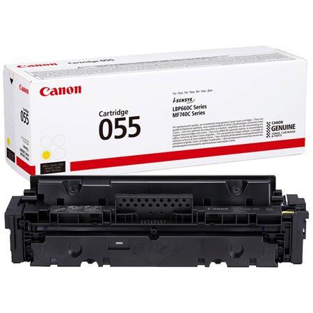 CRG-055 laserový tóner i-Sensys, k tlačiarňam LPB663, 664, MF742, 744, 746, CANON, žltá, 2