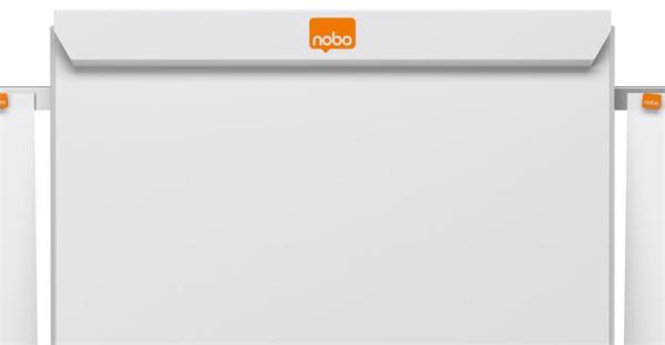 Flipchartová tabuľa, magnetický povrch, 2 pomocné ramená, NOBO "Essential", biela 8