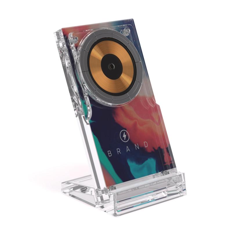 Magnetický bezdrôtový nabíjací stojan Magcharge 15W priehľadné 11