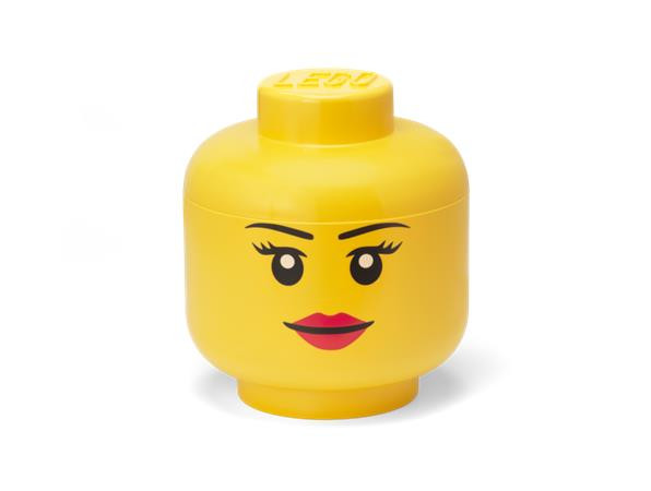 Úložný box, veľký, hlava, LEGO, Girl 1