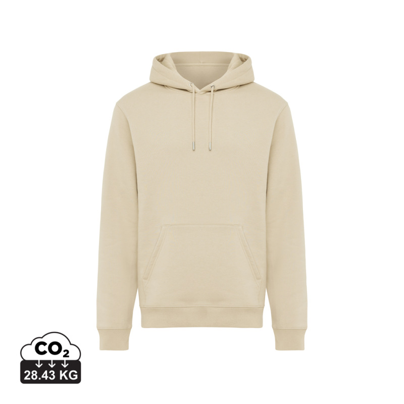 IQONIQ Joshua Unisex mikina s kapucňou z rec. bavlny desert XXL