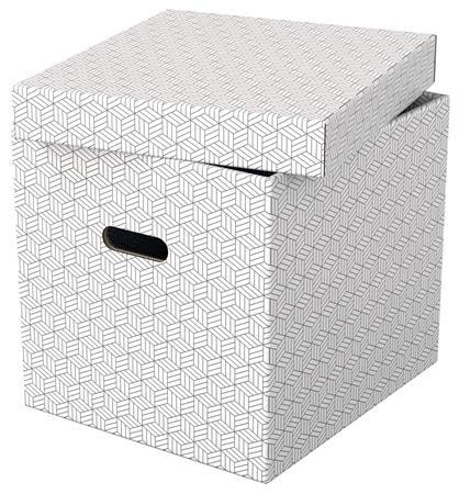 Úložný kubický box, ESSELTE "Home", biela 2