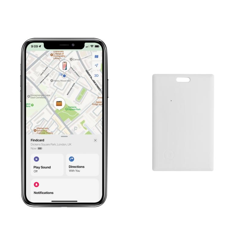 Karta s lokátorom Findcard z RCS recykl. plastu biela 5