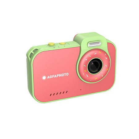 Fotoaparát, digitálny, vodeodolný, detský, AGFAPHOTO Realikids 2 "ARKCW2PK", červený-zelen 2
