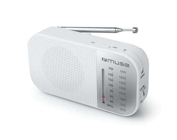 Prenosné rádio MUSE "M-025RW", biele
