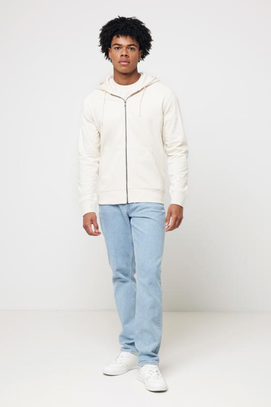 Mikina na zips s kapucňou IQONIQ Abisko z recykl. bavlny natural raw XS 5