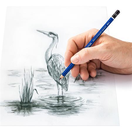 Grafitová ceruzka, akvarelová, so štetcom, šesťhranná, STAEDTLER "Design Journey Lumograph 2