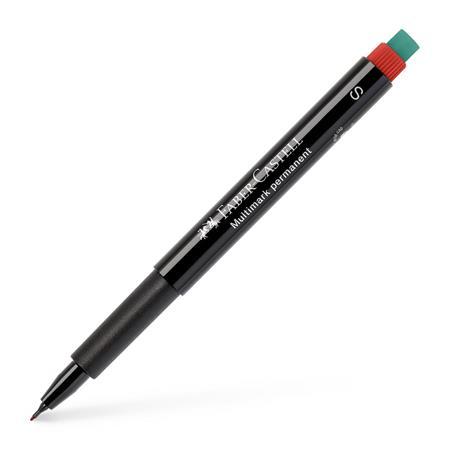 Permanentný popisovač, OHP, 0,4 mm, FABER-CASTELL "Multimark 1523", červený 3