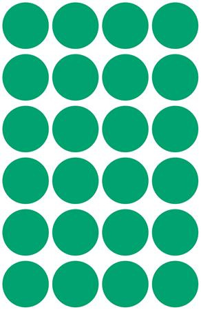 Etikety, okrúhle, priemer: 18 mm, AVERY ZWECKFORM, zelené, 96 etikiet/bal 4