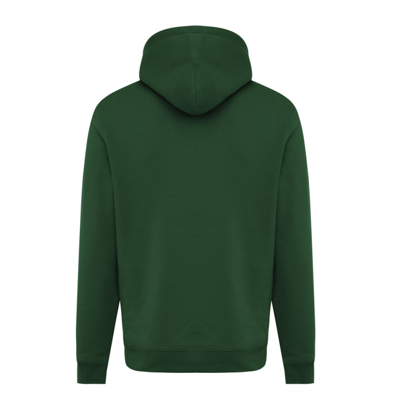 IQONIQ Joshua Unisex mikina s kapucňou z rec. bavlny forest green S 3
