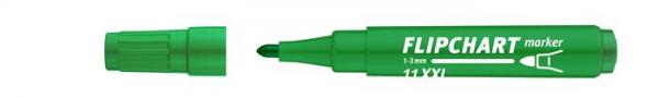 Popisovač na flipchartové tabule, 1-3 mm, kužeľový hrot, ICO "Artip 11 XXL", zelený 1