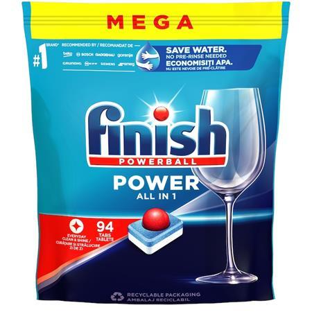 Tablety do umývačky riadu, 94 ks, FINISH, "Power All in One" 1
