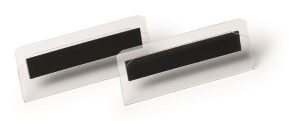 Magnetické vrecko na etikety, 100x38 mm, ležaté, DURABLE, priehľadná