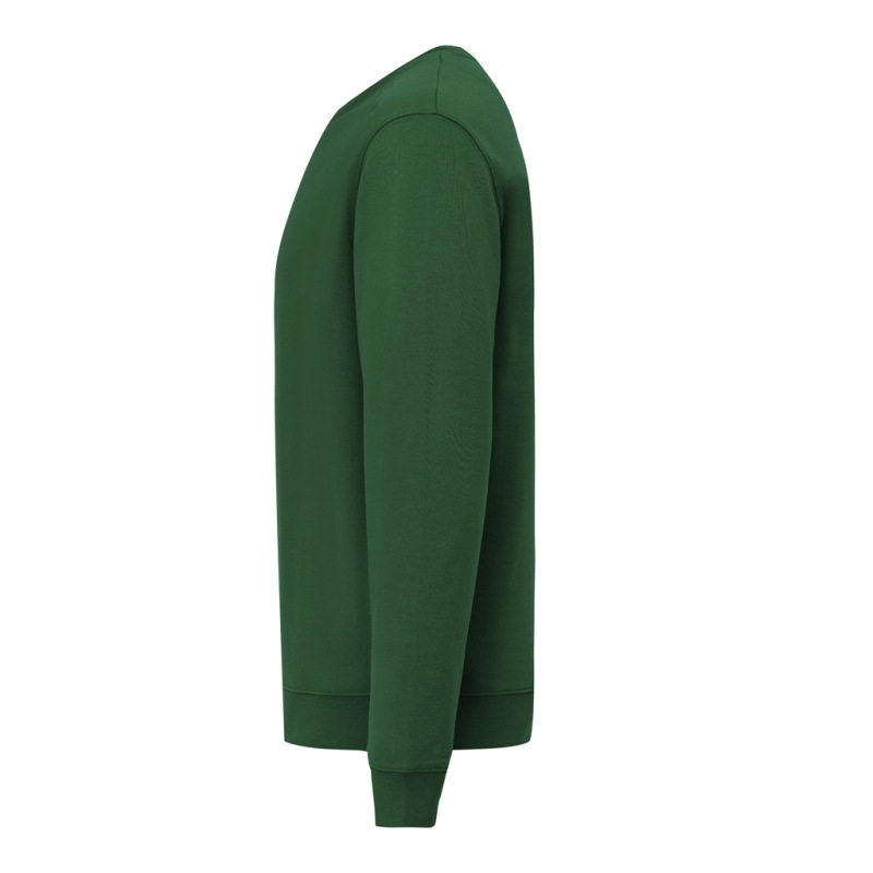 IQONIQ Toria Unisex mikina s okrúhl. výstrihom z rec. bavlny forest green XXS 3
