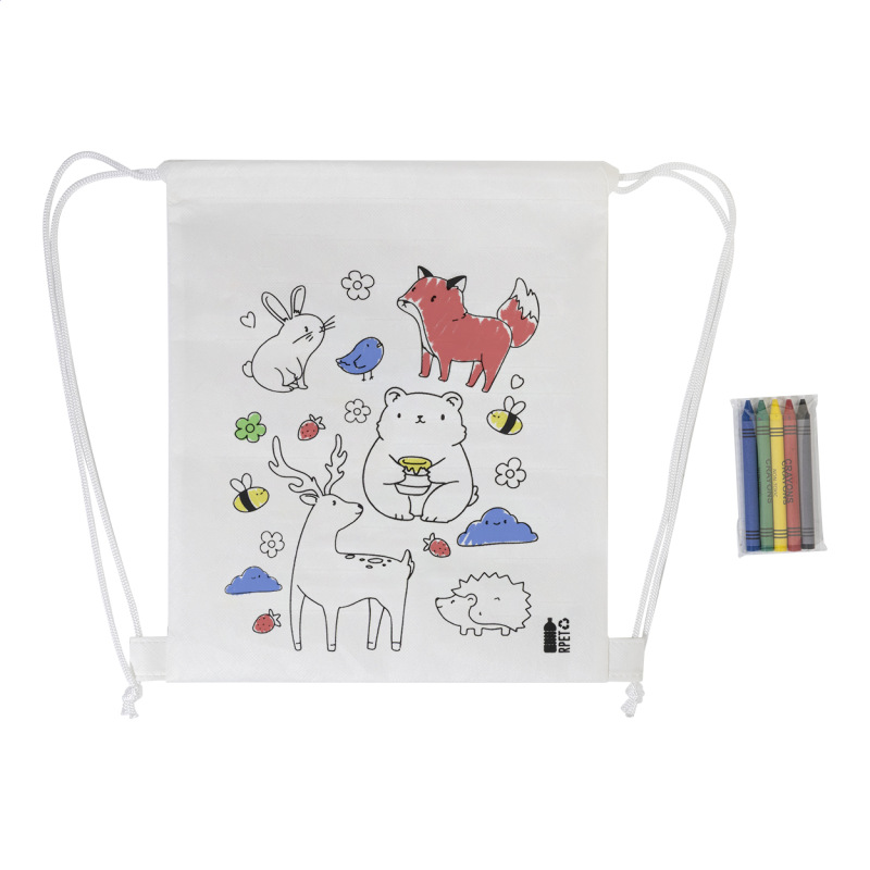 Zocolo Vrecko na šnúrku na farbenie RPET, zvieratá 3