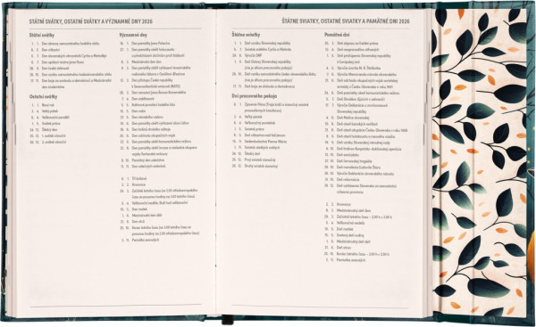 NOTIQUE Týždenný magnetický diár Líška 2026, 11 x 16 cm 5