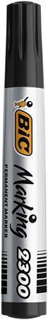Permanentný popisovač, 3,7-5,5 mm, zrezaný hrot, BIC "ECO 2300", čierna