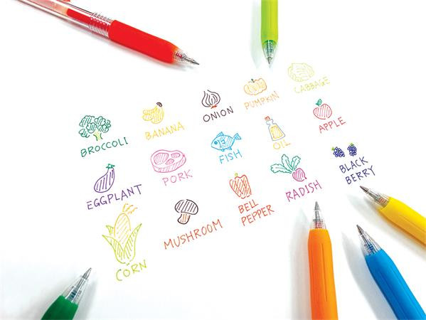 Gélové pero, 0,33 mm, stláčací mechanizmus, ZEBRA "Sarasa Clip", žlté 3