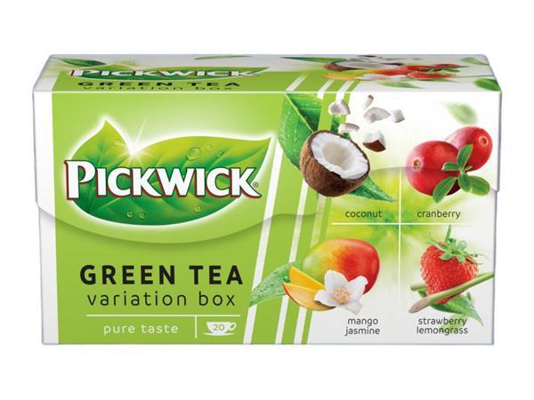 Zelený čaj, 20x1,5 g, PICKWICK "Ovocné variácie zeleného čaju", kokos, brusnica, jahoda-ci 1