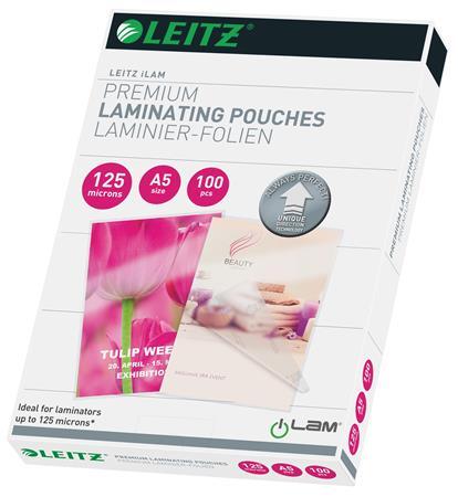 Laminovacia fólia, 125 mikr., A5, lesklá, UDT technológia, LEITZ "iLam" 1