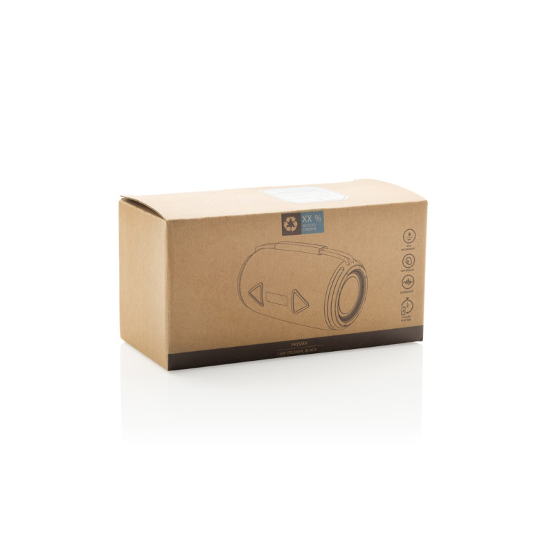 Prisma vodeodolný IPX 4, 16W reproduktor z rec. plastu RCS čierna 13