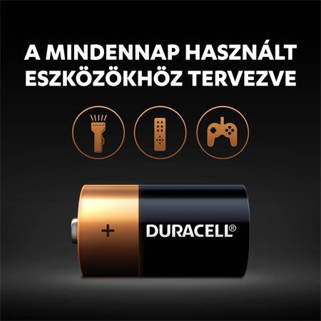 Batéria, C baby, 2ks, DURACELL "Basic" 2