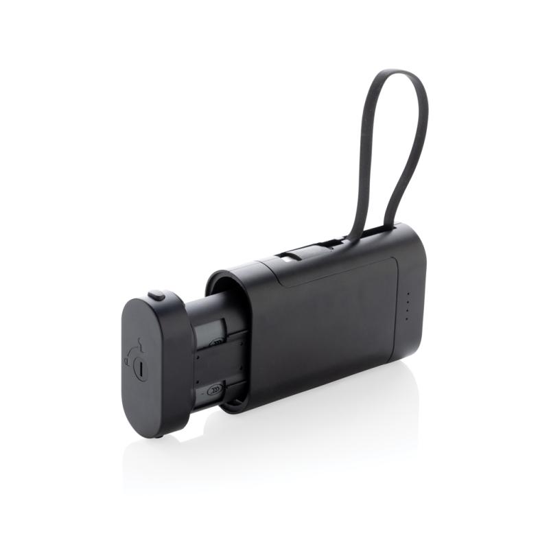 Powerbanka 10000mAh CycleCell s odnímateľnou batériou čierna 1