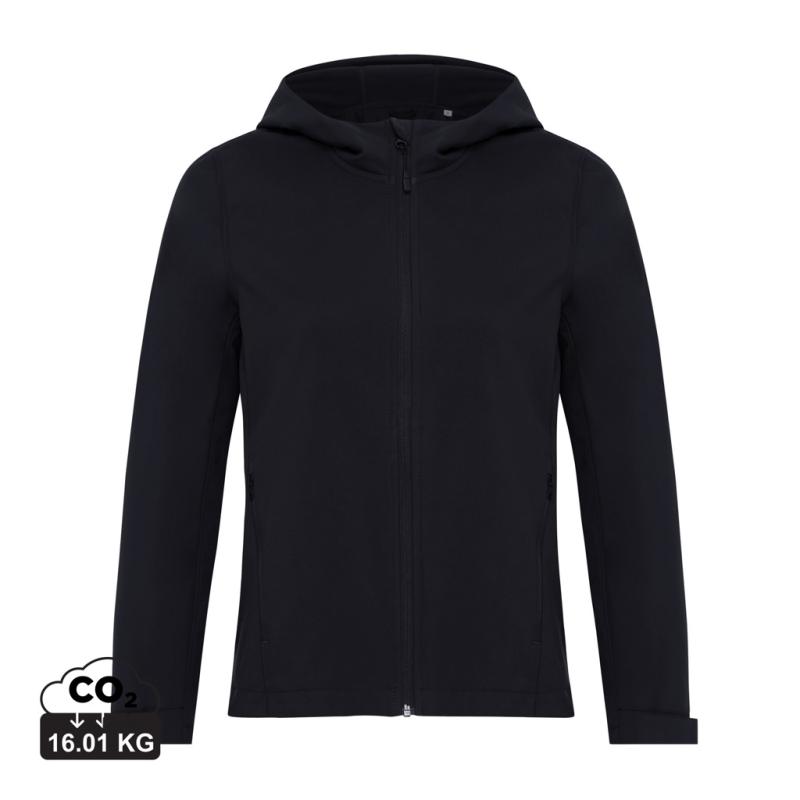 Dámska soft shell bunda IQONIQ Makalu z recykl. polyesteru čierna XS
