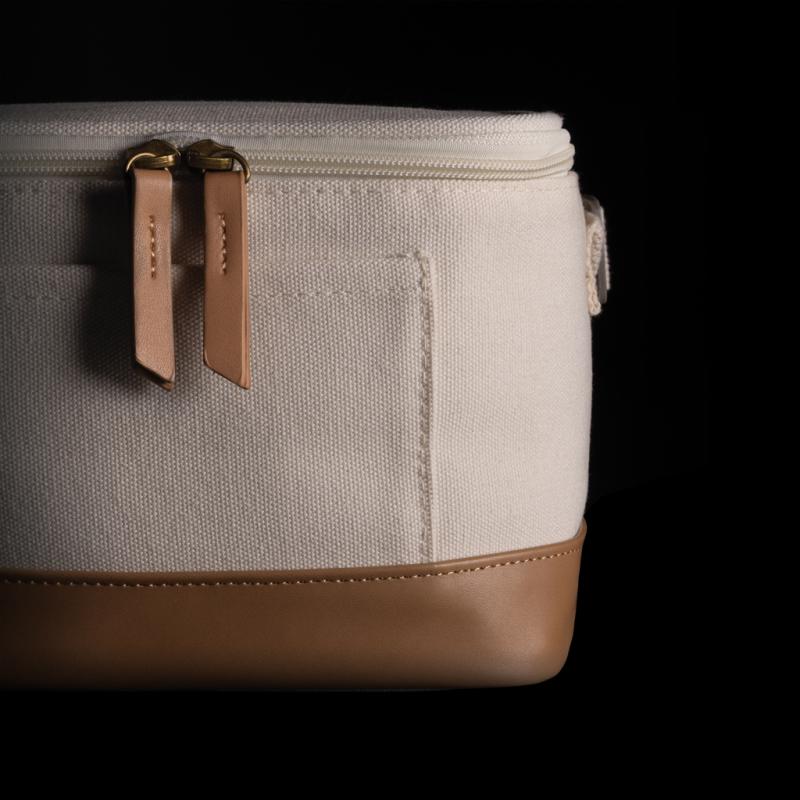 Malá chladiaca taška Impact z 16 oz. recykl. canvas AWARE™ sivá 10