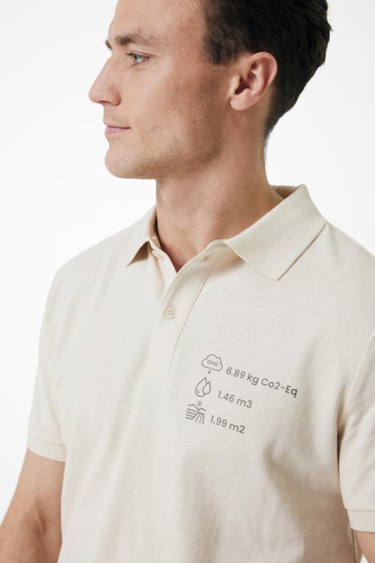 Polo tričko IQONIQ Yosemite z recykl. bavlny natural raw XL 4