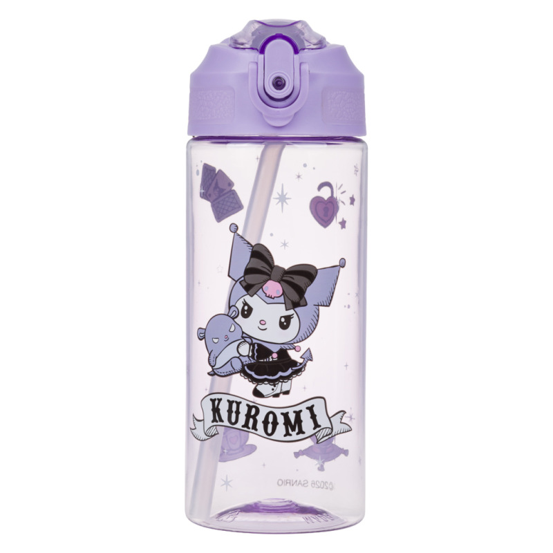 BAAGL Tritanová fľaša na nápoje so slamkou Kuromi Fortune Dream, 500 ml 1